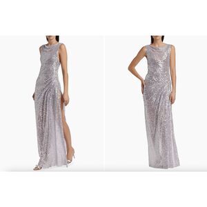 Prabal Gurung Sequined Side Drape Gown Size US 4 $1750